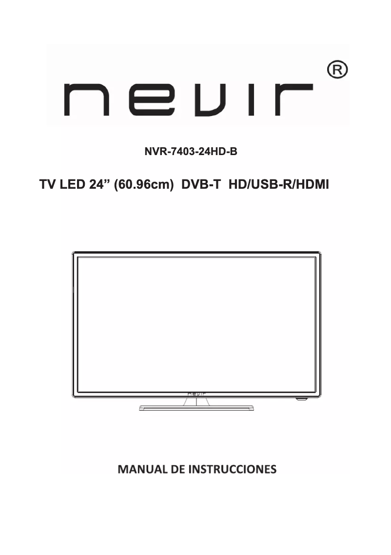 Page n°1 - Manuel utilisateur Nevir NVR-7403-24HD-B