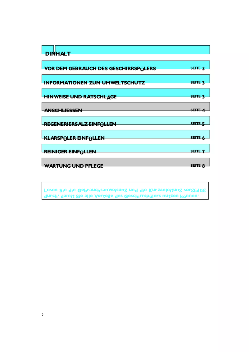 Image de la première page du manuel de l'appareil ADL 351 WH