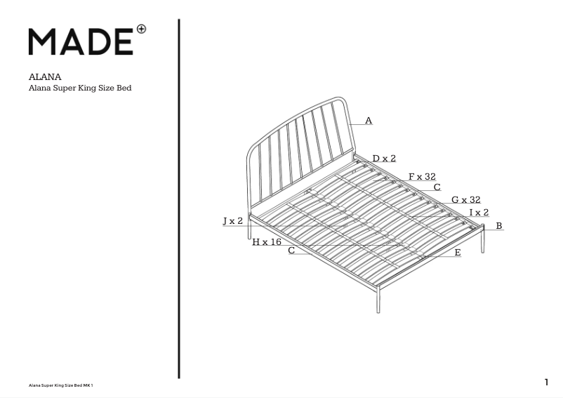 Page n°1 - Manuel utilisateur MADE Alana