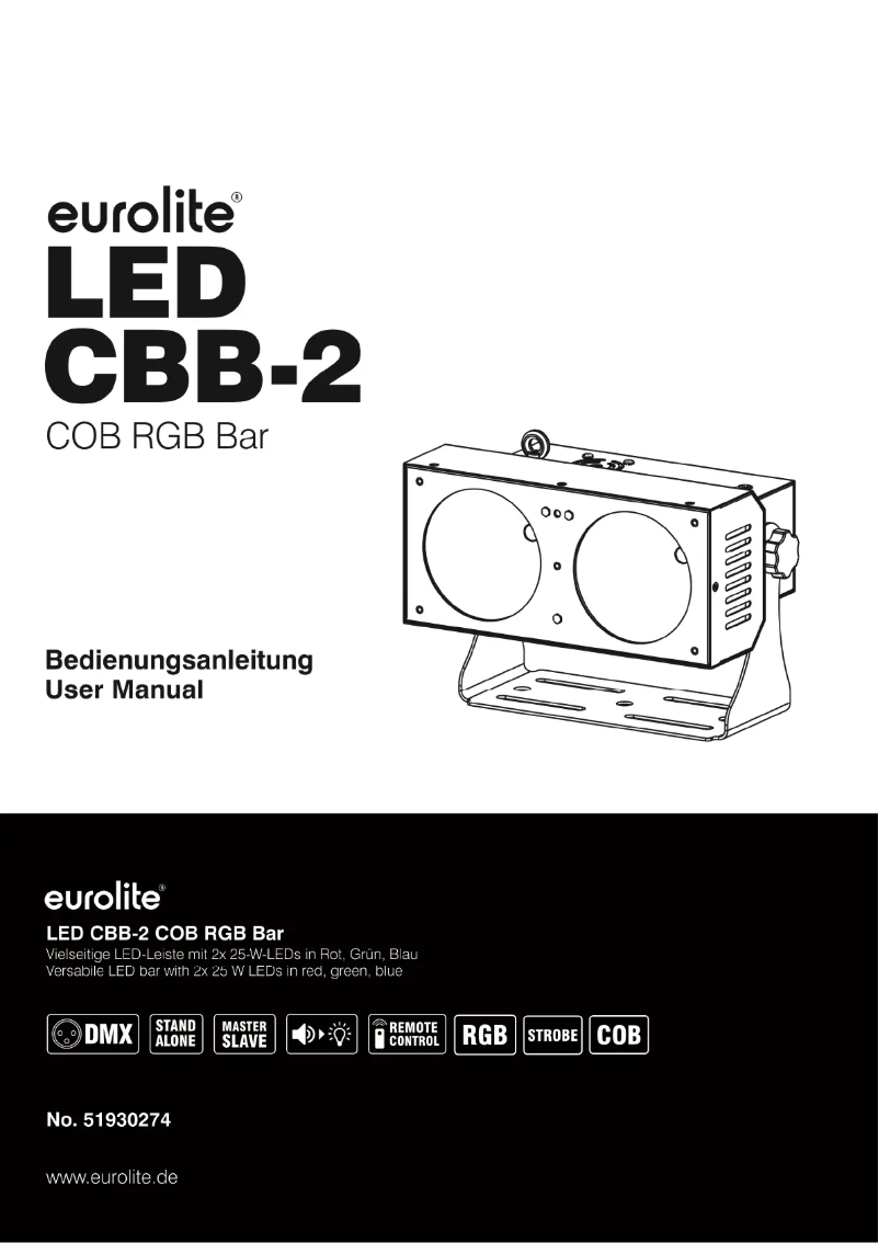 Page 1 de la notice Manuel utilisateur Eurolite LED CBB-2