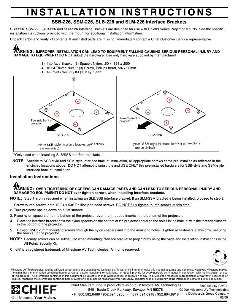 Image de la première page du manuel de l'appareil SLM226