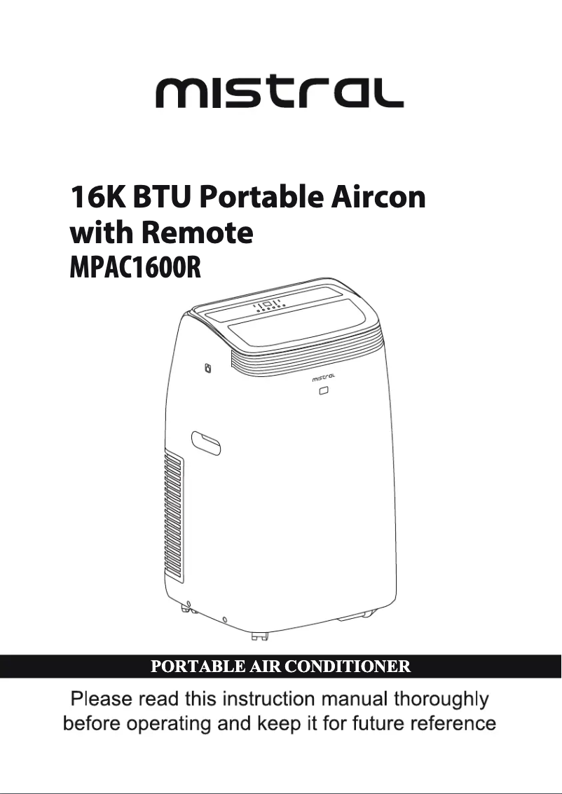 Página 1 del manual Manual de usuario Mistral MPAC1600R