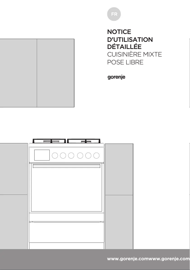 Page 1 de la notice Manuel utilisateur Gorenje K637E112XKC