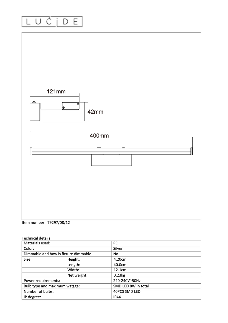 Image de la première page du manuel de l'appareil Onno