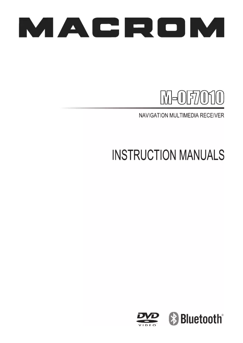 Page 1 de la notice Manuel utilisateur Macrom M-OF7010