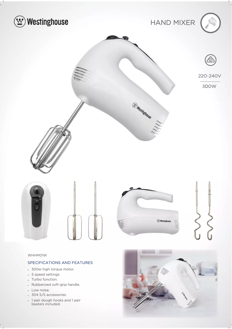 Image de la première page du manuel de l'appareil WHHM01W