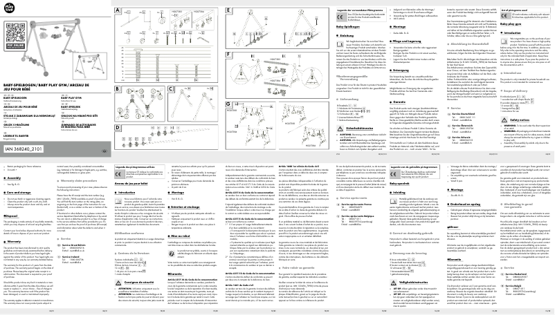 Page 1 de la notice Manuel utilisateur Playtive HG07383