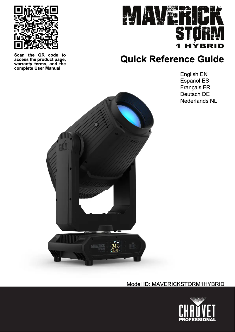 Page 1 de la notice Manuel utilisateur Chauvet Maverick Storm 1 Hybrid