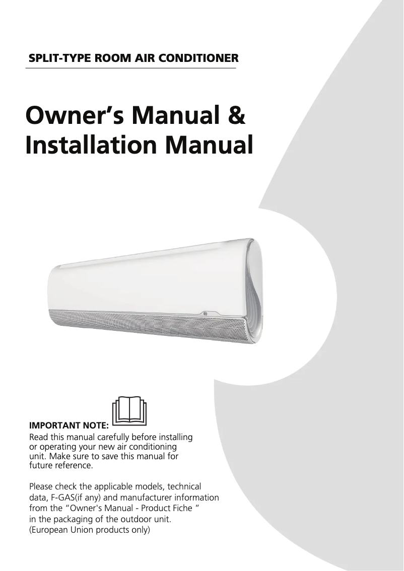 Page 1 de la notice Manuel utilisateur Midea FA35