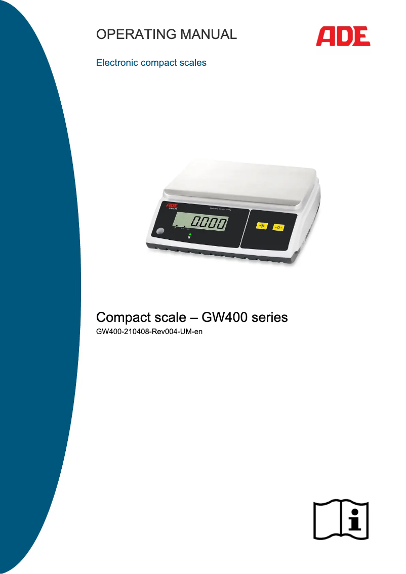 Image de la première page du manuel de l'appareil GW400