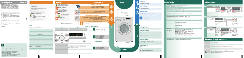 Page n°1 - Manuel utilisateur Siemens WM10B260BY