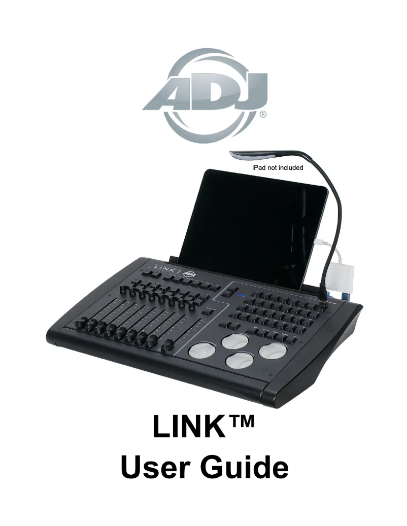 Page n°1 - Manuel utilisateur American DJ Link