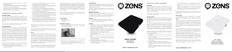 Página 1 del manual Manual de usuario Zens ZESC02B/00