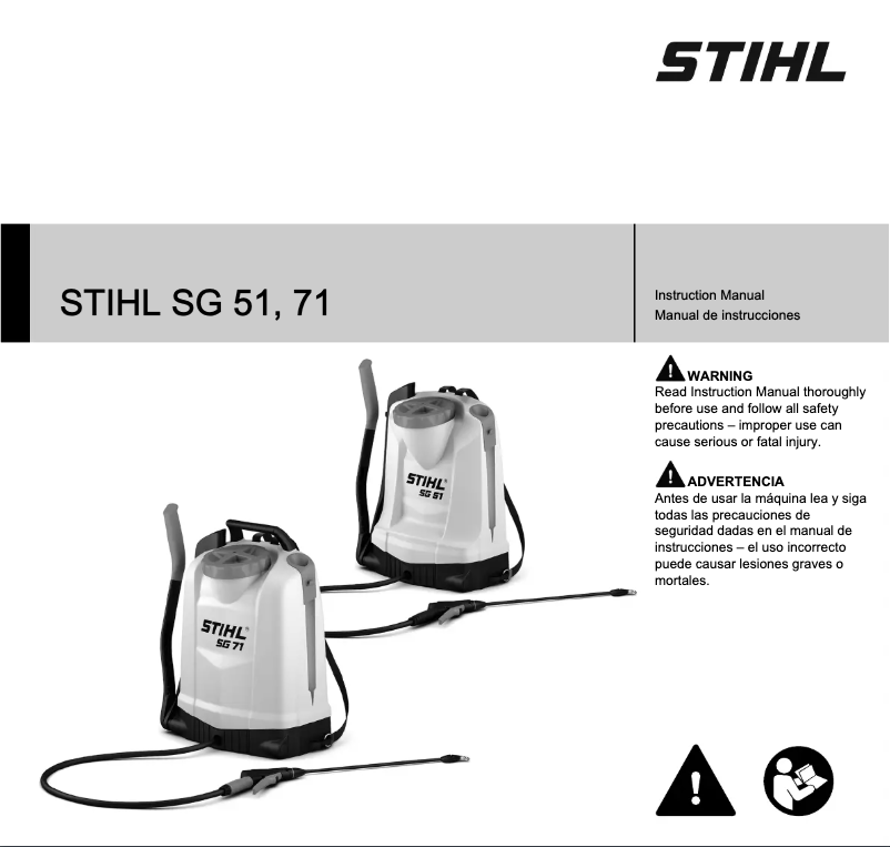 Page 1 de la notice Manuel utilisateur Stihl SG 51