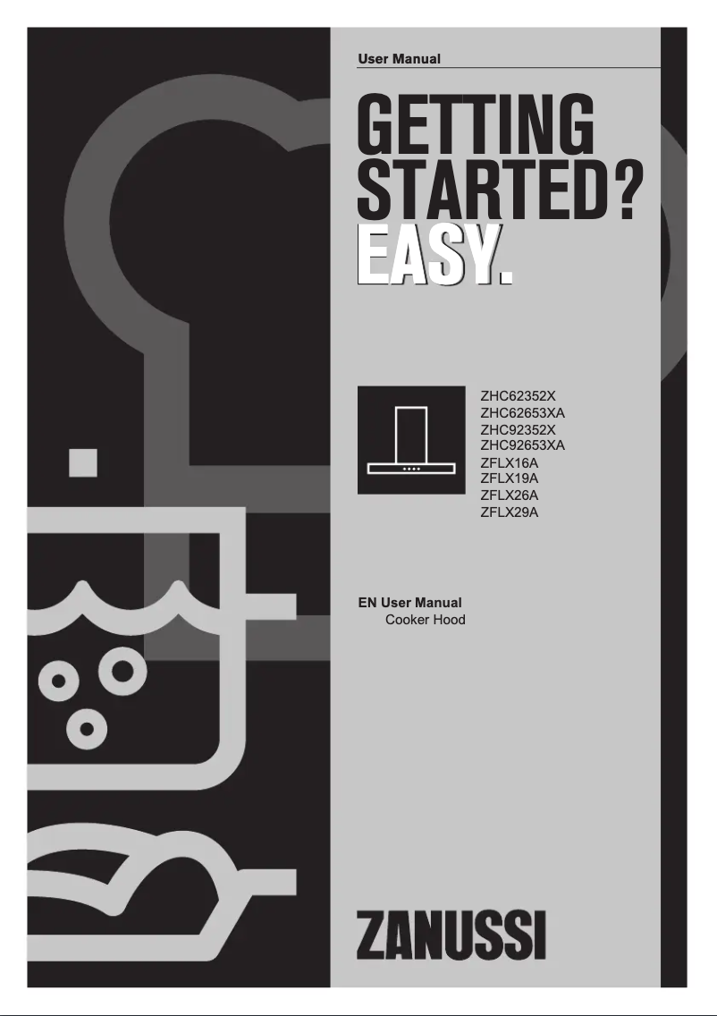 Page 1 de la notice Manuel utilisateur Zanussi ZHC62653XA