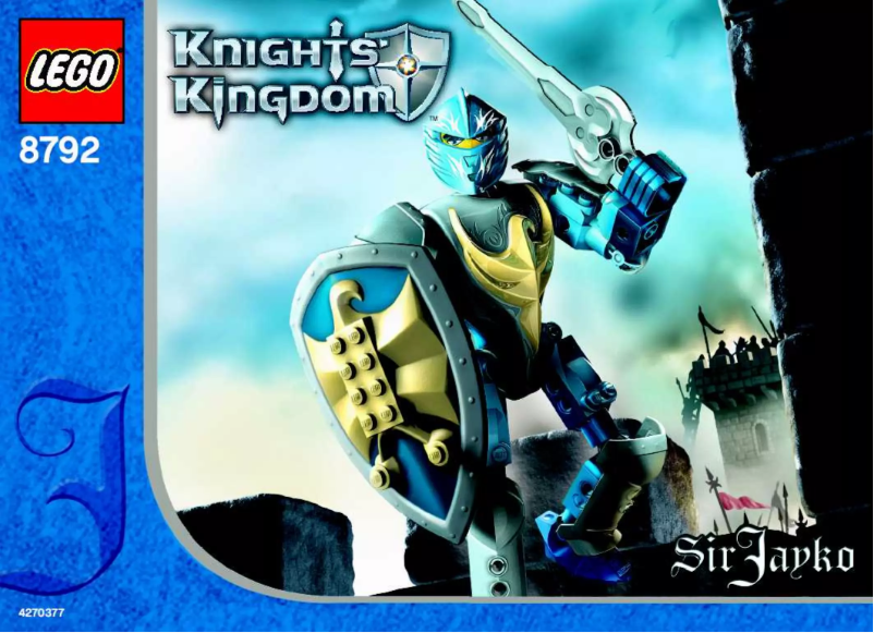 Image de la première page du manuel de l'appareil Knights Kingdom 8792