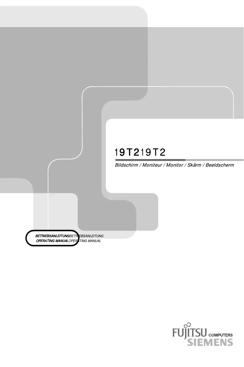 Image de la première page du manuel de l'appareil 19T2