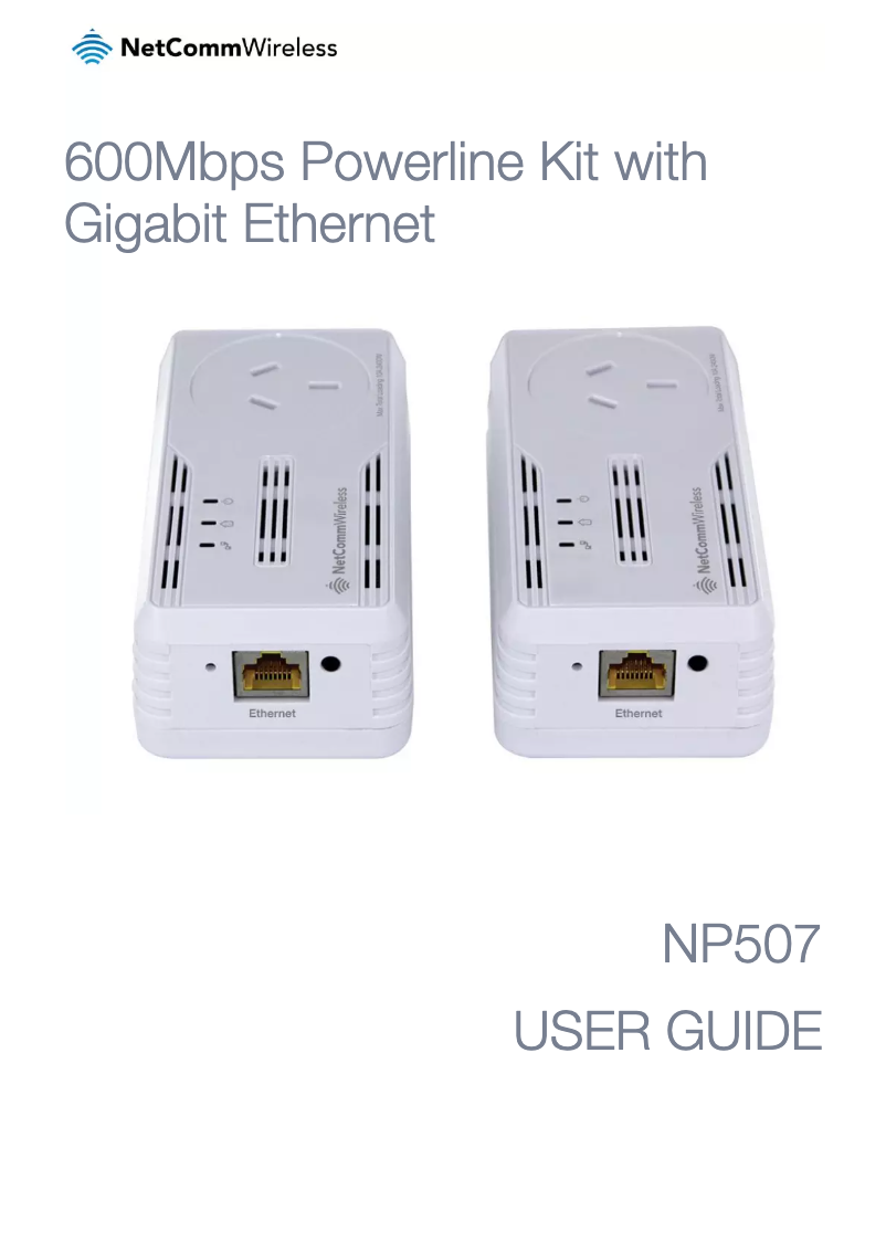 Page 1 de la notice Manuel utilisateur Netcomm NP507