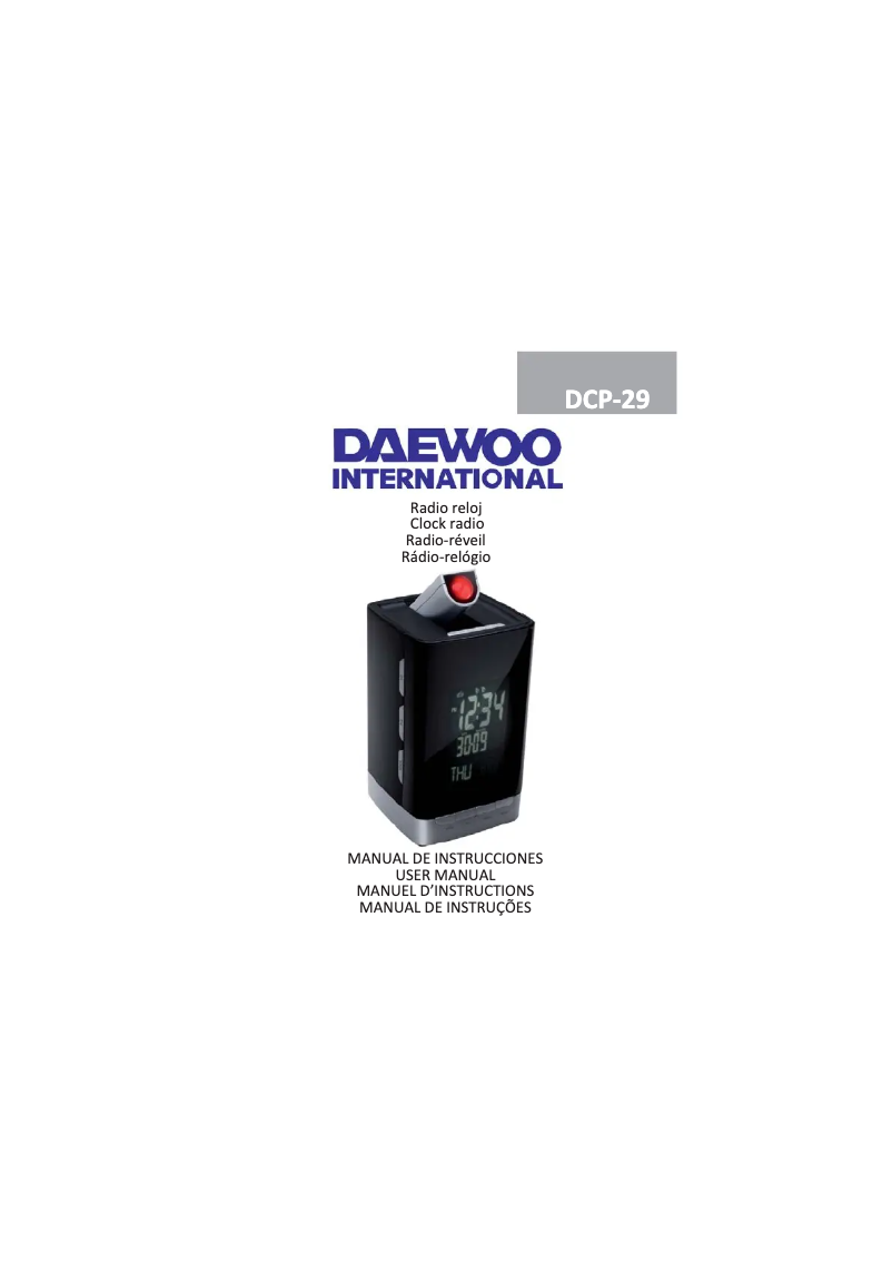 Page 1 de la notice Manuel utilisateur Daewoo DCP-29