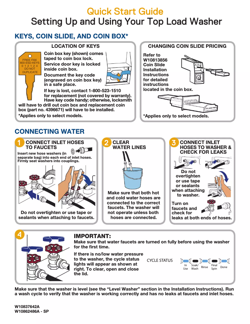 Page n°1 - Manuel utilisateur Maytag MAT20CS