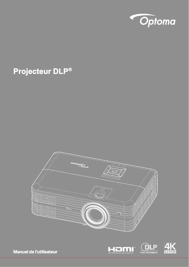 Page n°1 - Manuel utilisateur Optoma UHD380X