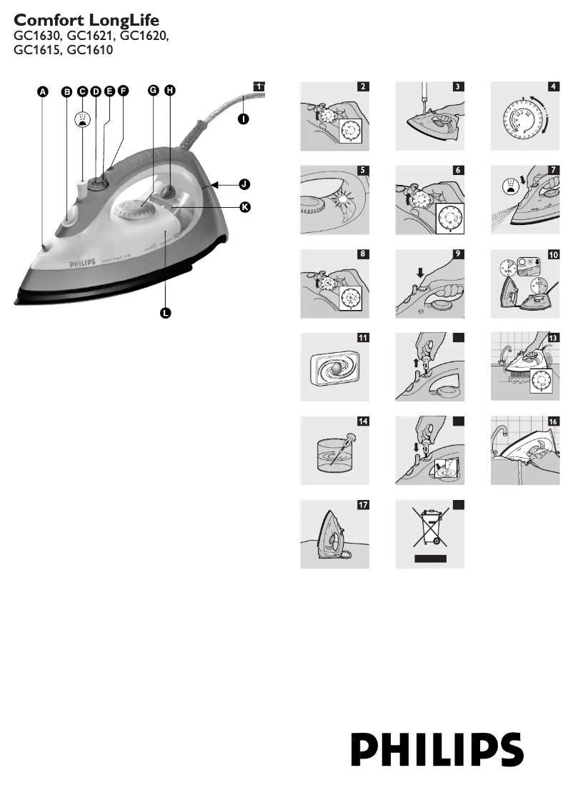 Page n°1 - Manuel utilisateur Philips Comfort LongLife GC1621