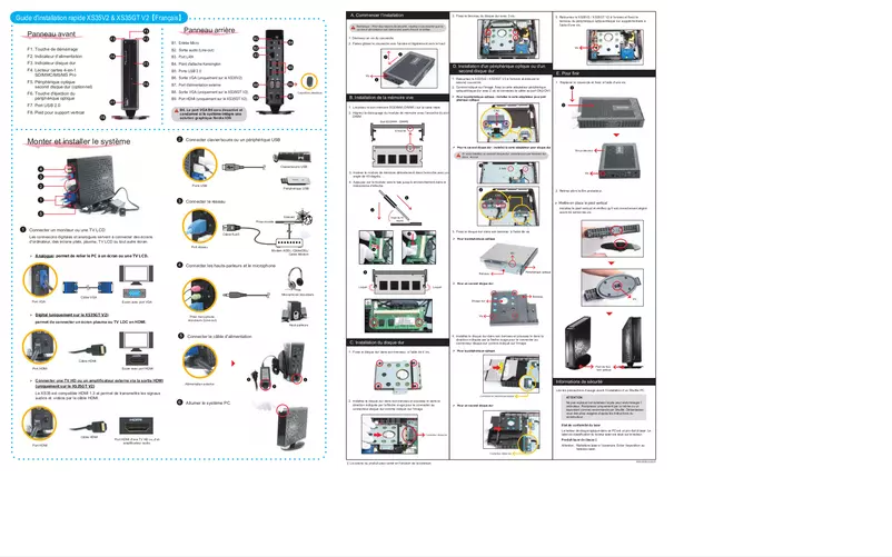 Page n°1 - Manuel utilisateur Shuttle XS350VA V2