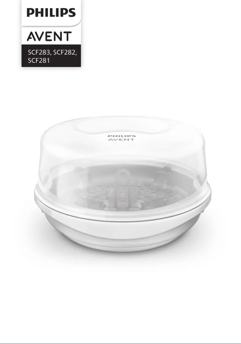 Page 1 de la notice Manuel utilisateur Philips Avent SCF282