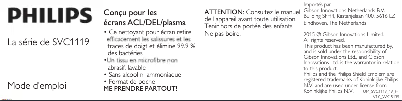 Página 1 del manual Manual de usuario Philips SVC1119R