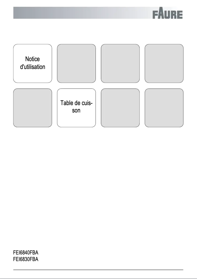 Página 1 del manual Manual de usuario Faure FEI6830FBA