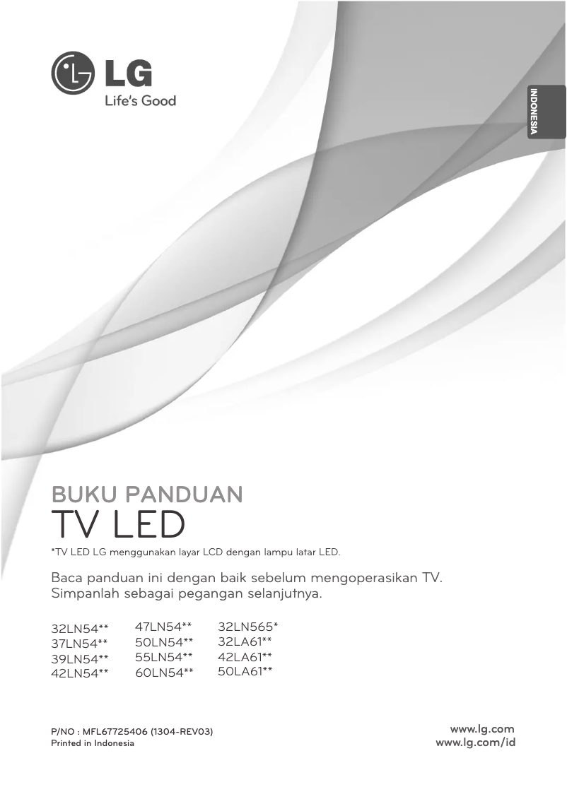 Image de la première page du manuel de l'appareil 32LN541B