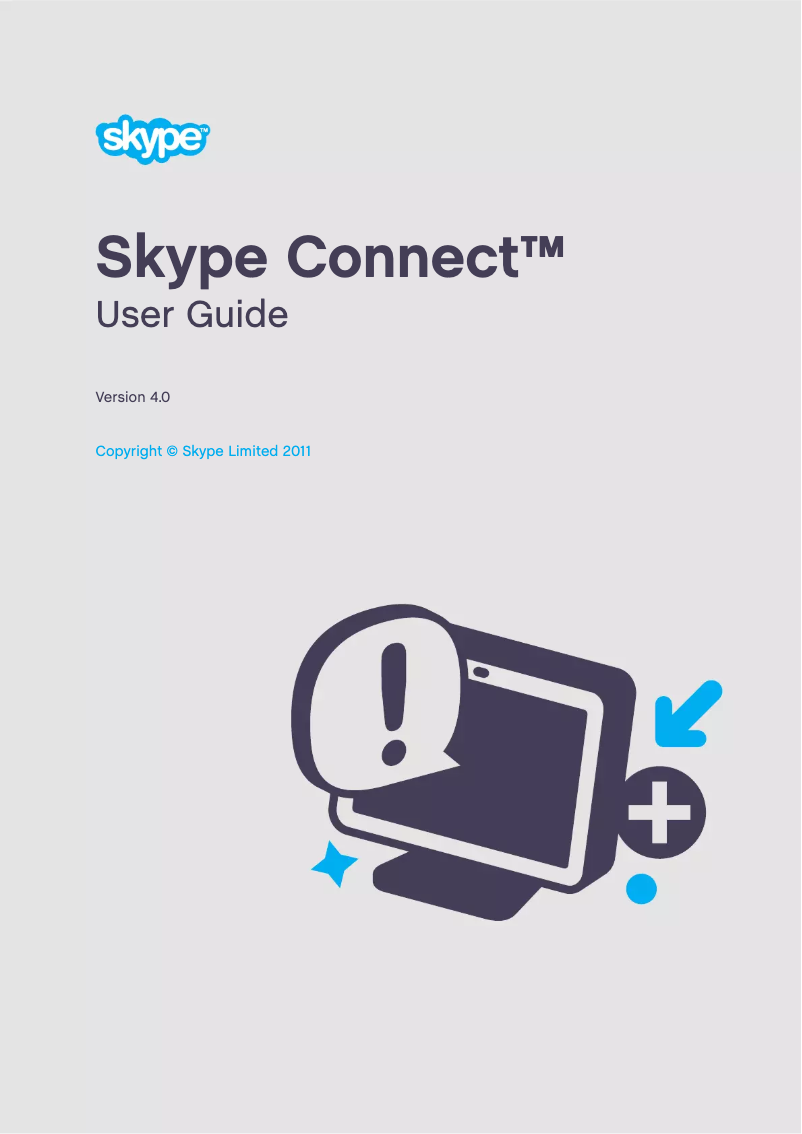 Página 1 del manual Manual de usuario Skype Connect 4.0
