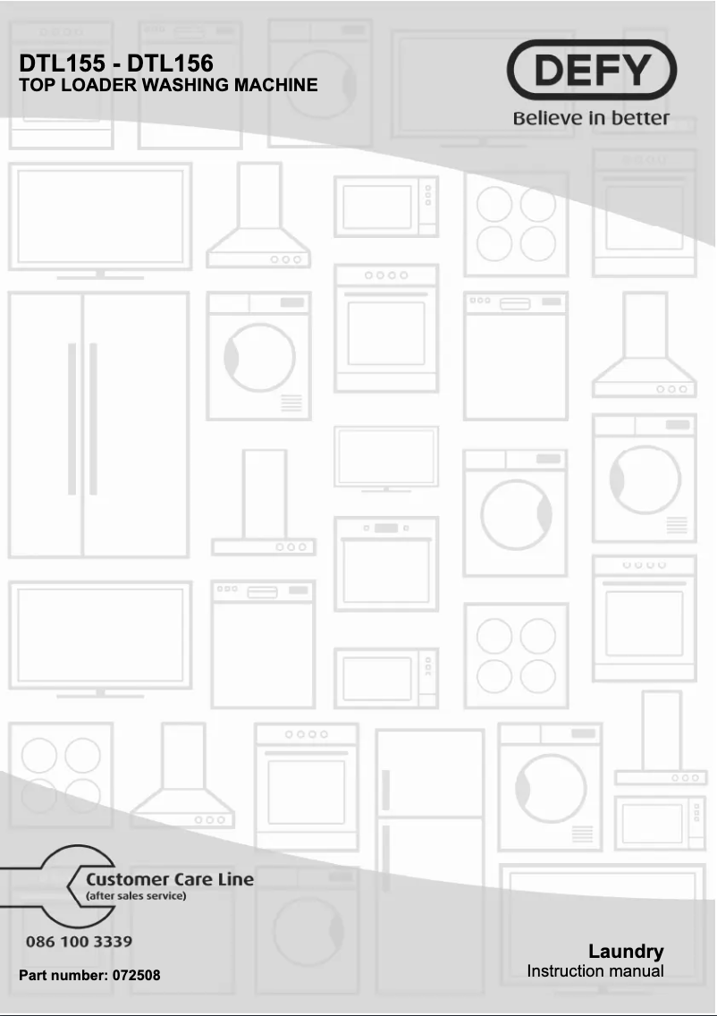Page n°1 - Manuel utilisateur Defy DTL155