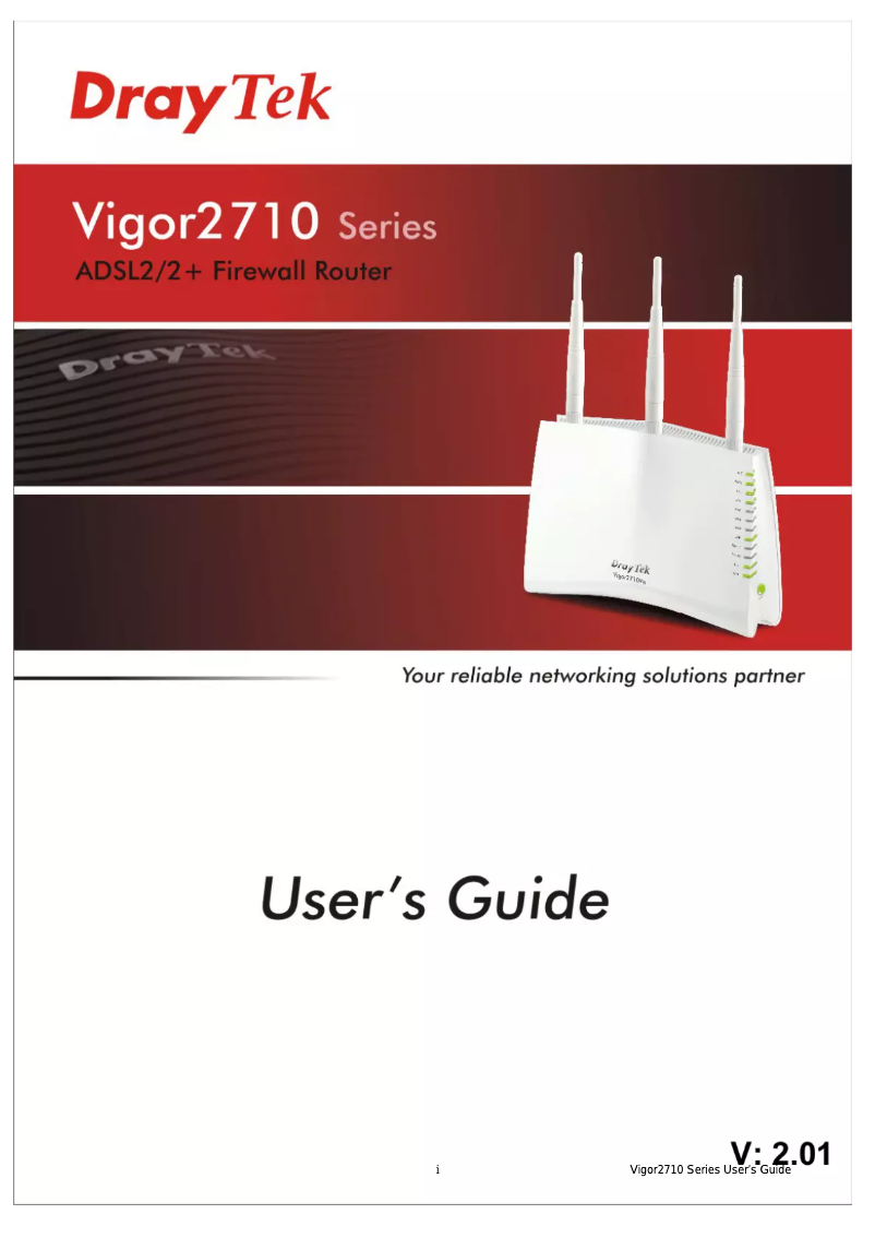 Página 1 del manual Manual de usuario Draytek Vigor 2710Vn