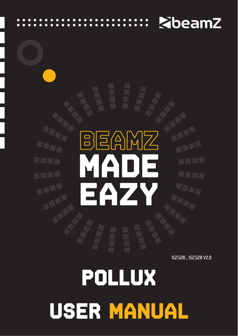 Image de la première page du manuel de l'appareil Pollux 1200