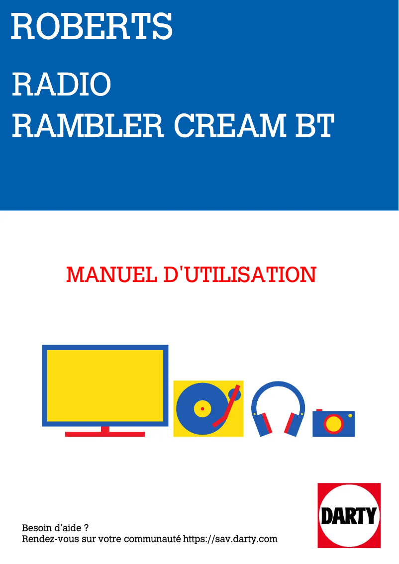 Image de la première page du manuel de l'appareil Rambler BT