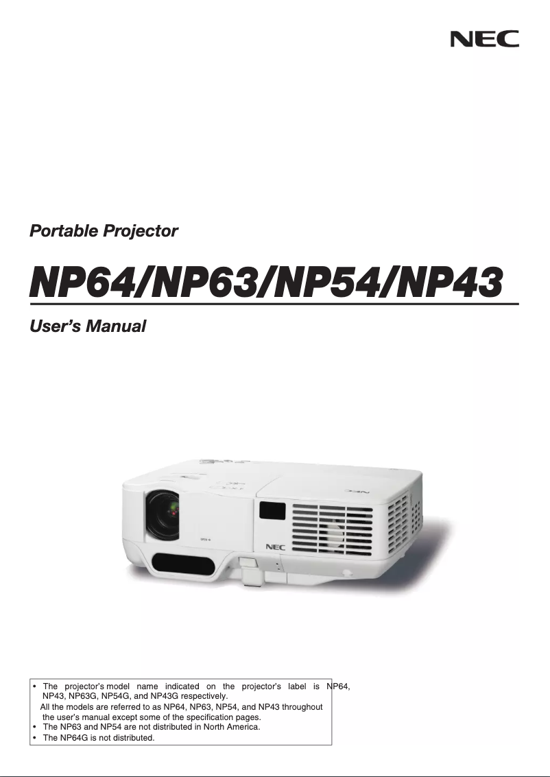 Image de la première page du manuel de l'appareil NP43