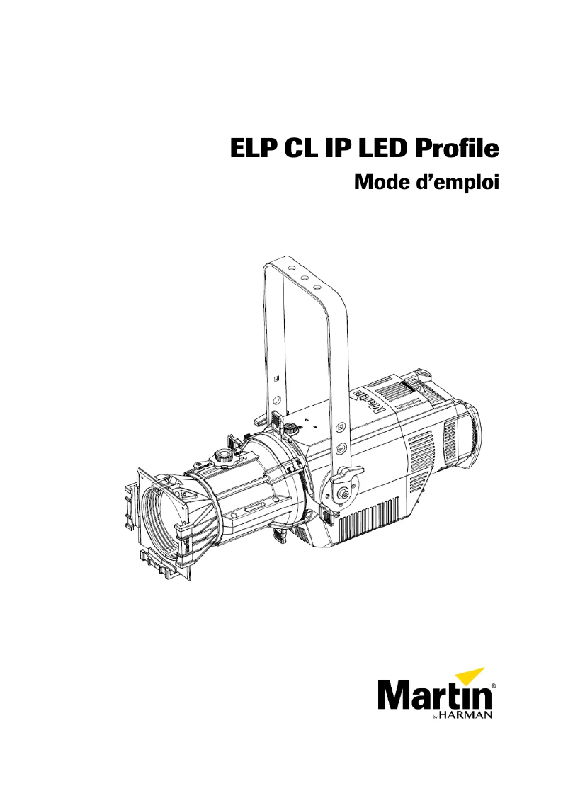 Page 1 de la notice Manuel utilisateur Martin ELP CL IP LED Profile
