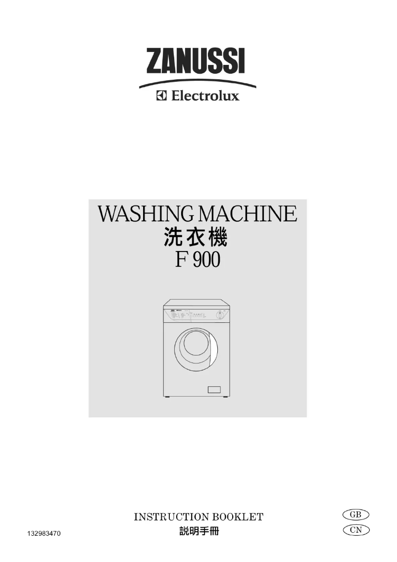 Page n°1 - Manuel utilisateur Zanussi-Electrolux F 900