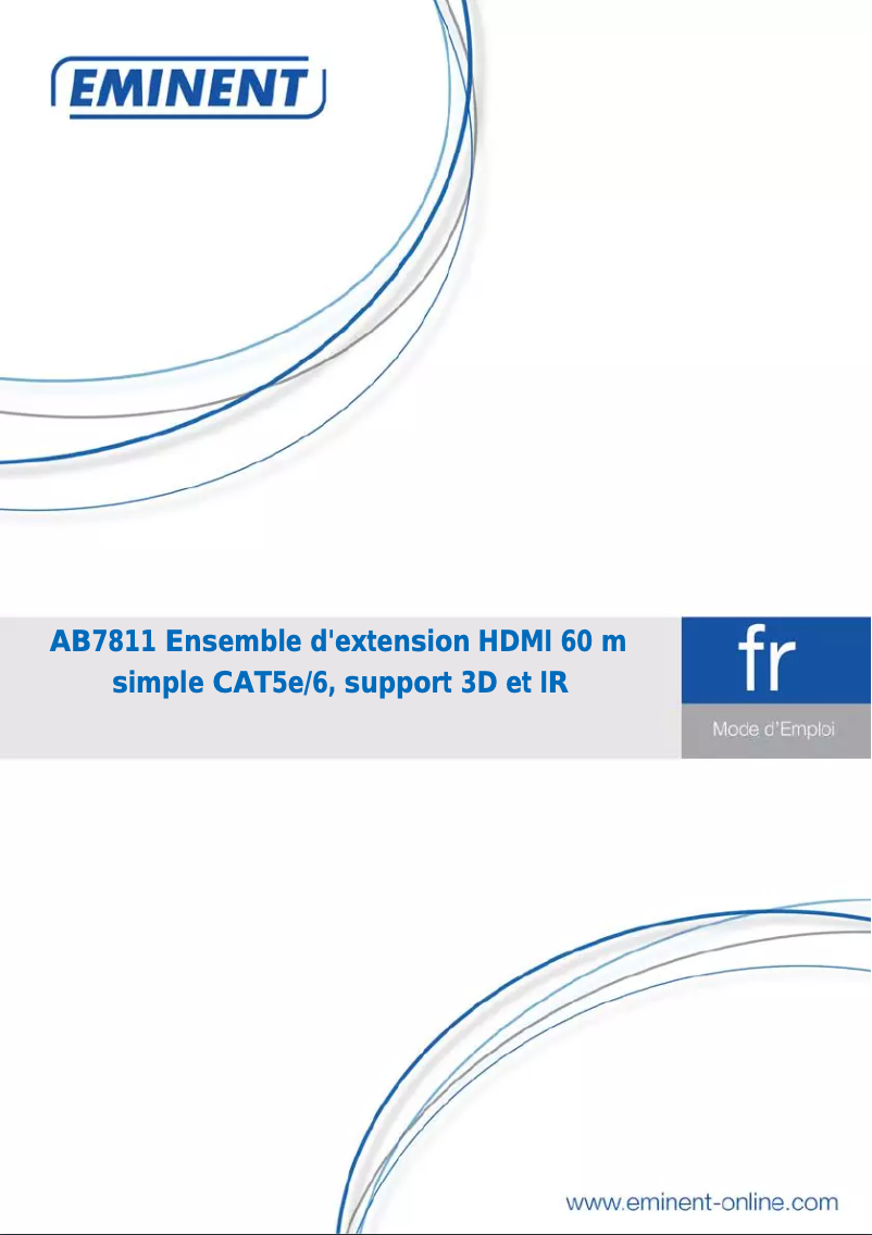 Page 1 de la notice Manuel utilisateur Eminent AB7811