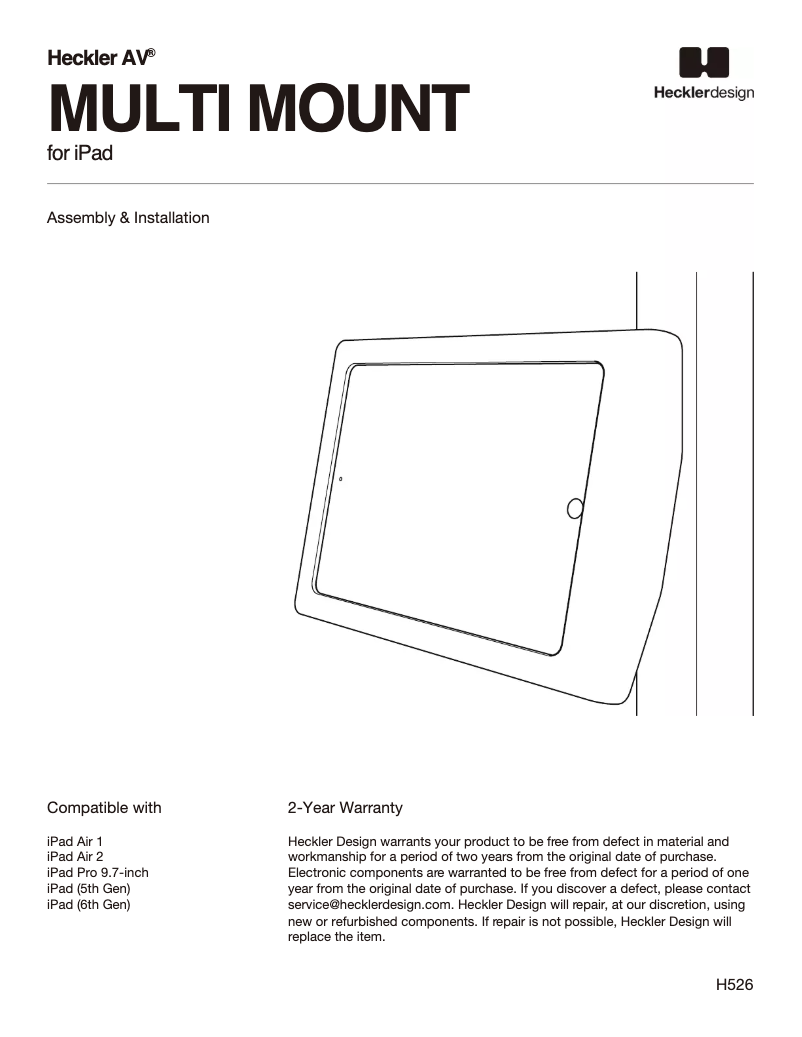 Image de la première page du manuel de l'appareil H526-GW