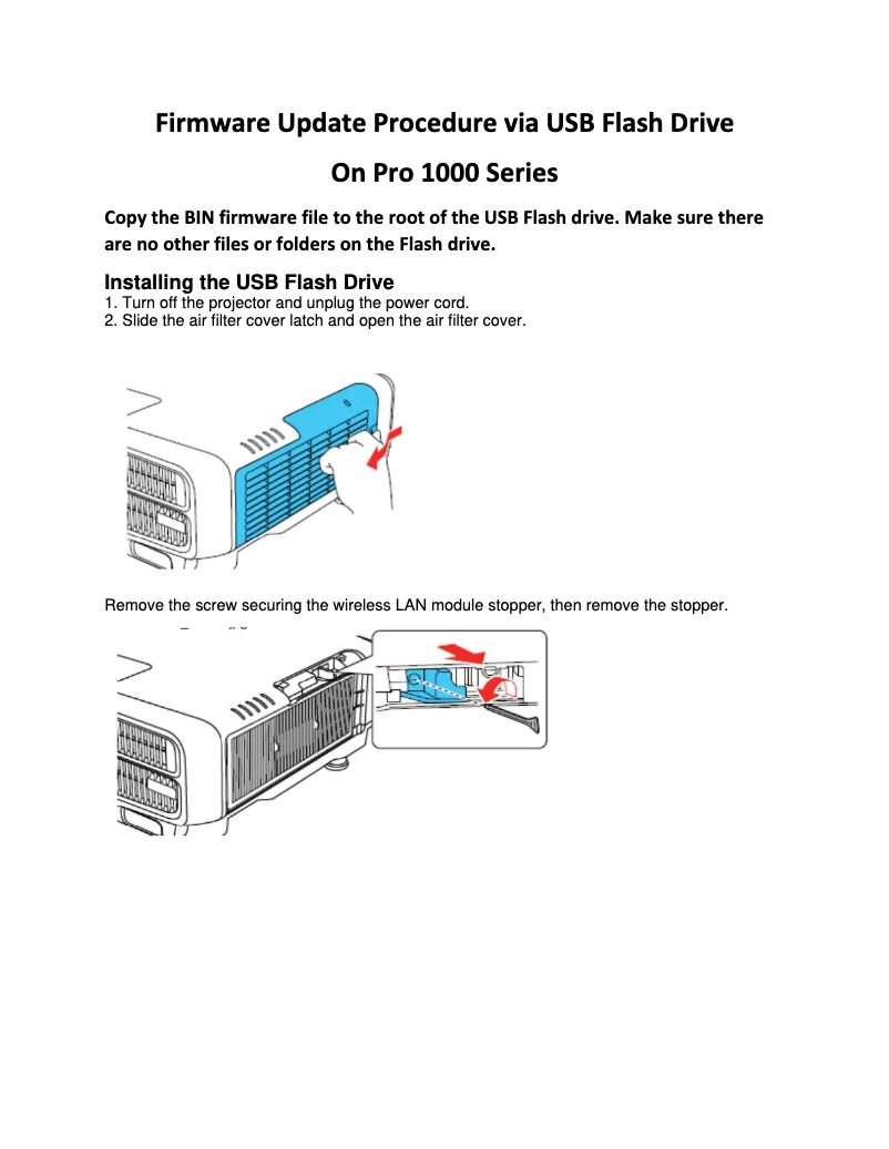 Image de la première page du manuel de l'appareil BrightLink EB-770Fi