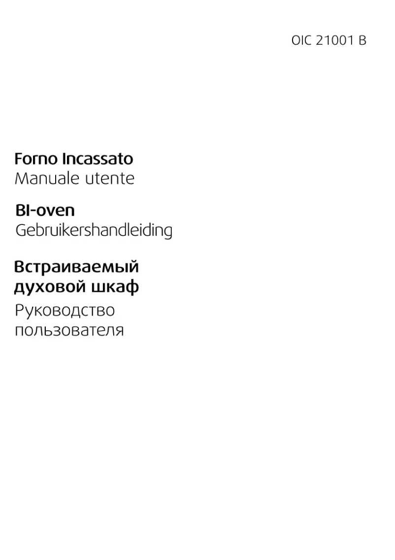 Page 1 de la notice Manuel utilisateur Beko OIC 21001 B