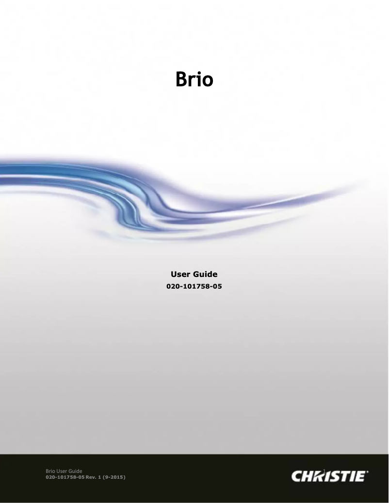 Imagen de la primera página del manual del dispositivo 148-002103-01