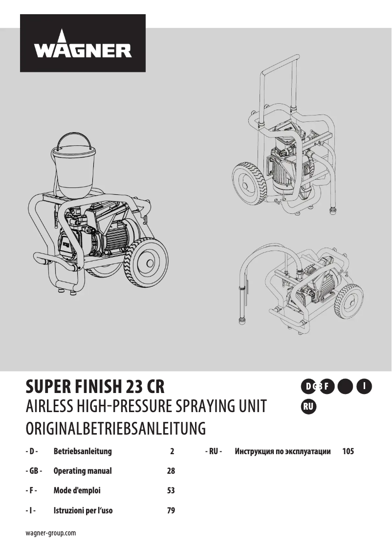 Image de la première page du manuel de l'appareil Super Finish 23 CR