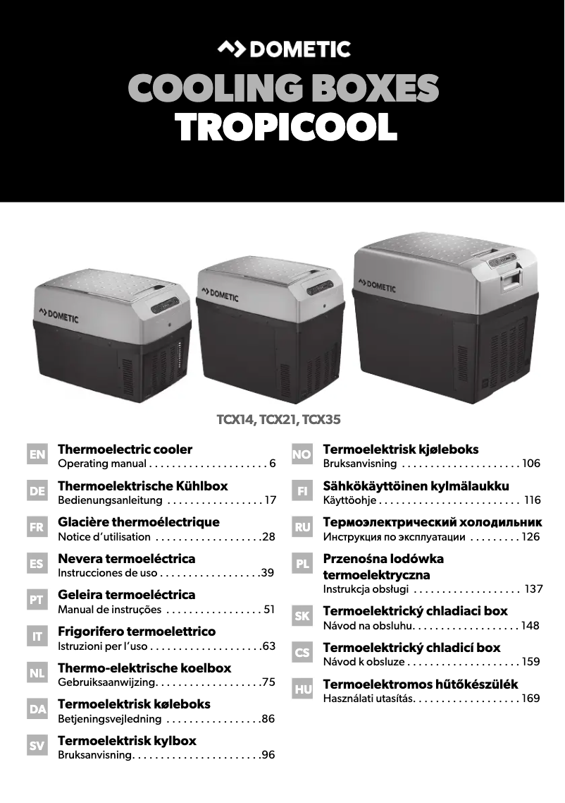 Image de la première page du manuel de l'appareil TCX 35