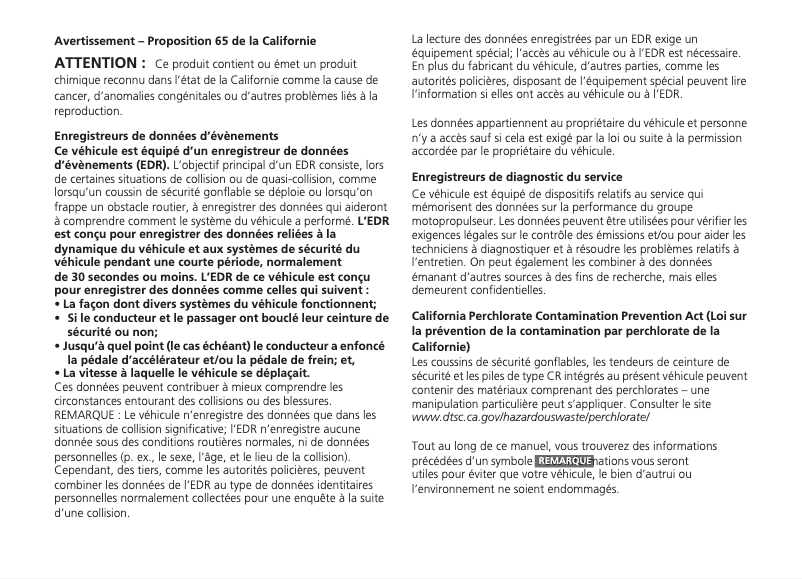 Page 1 de la notice Manuel utilisateur Honda Accord (2015)