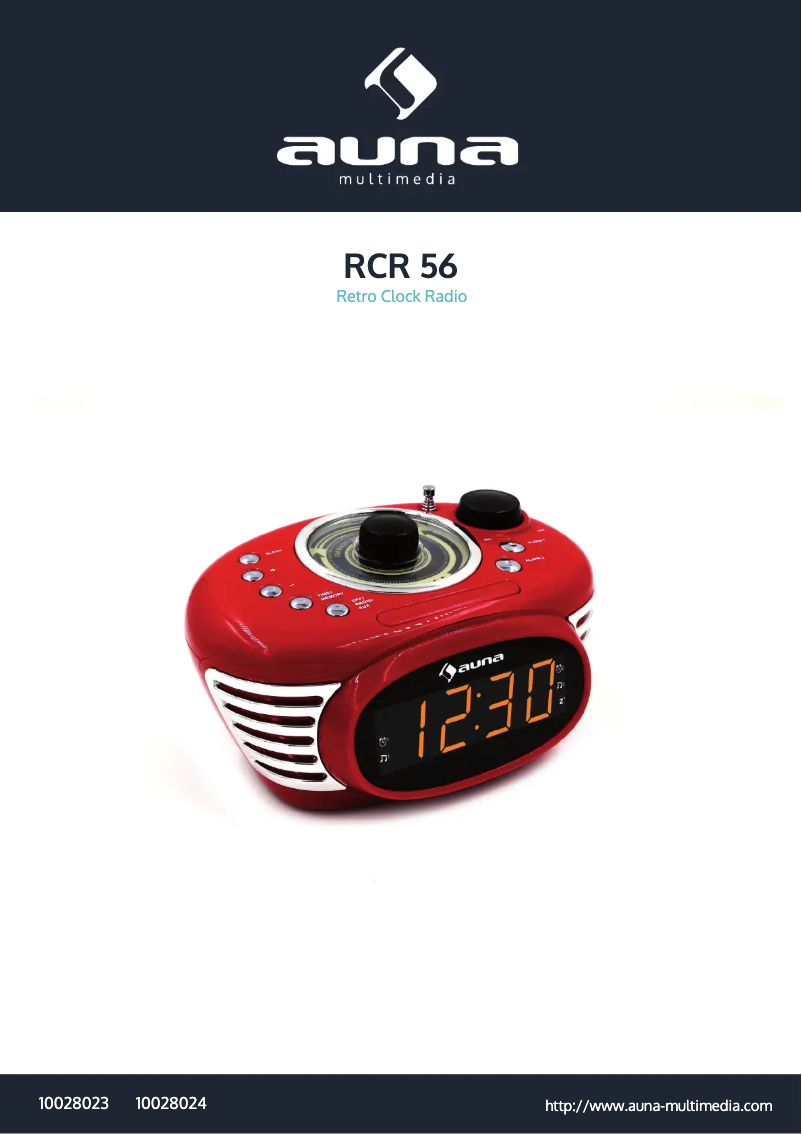 Page n°1 - Manuel utilisateur Auna RCR 56