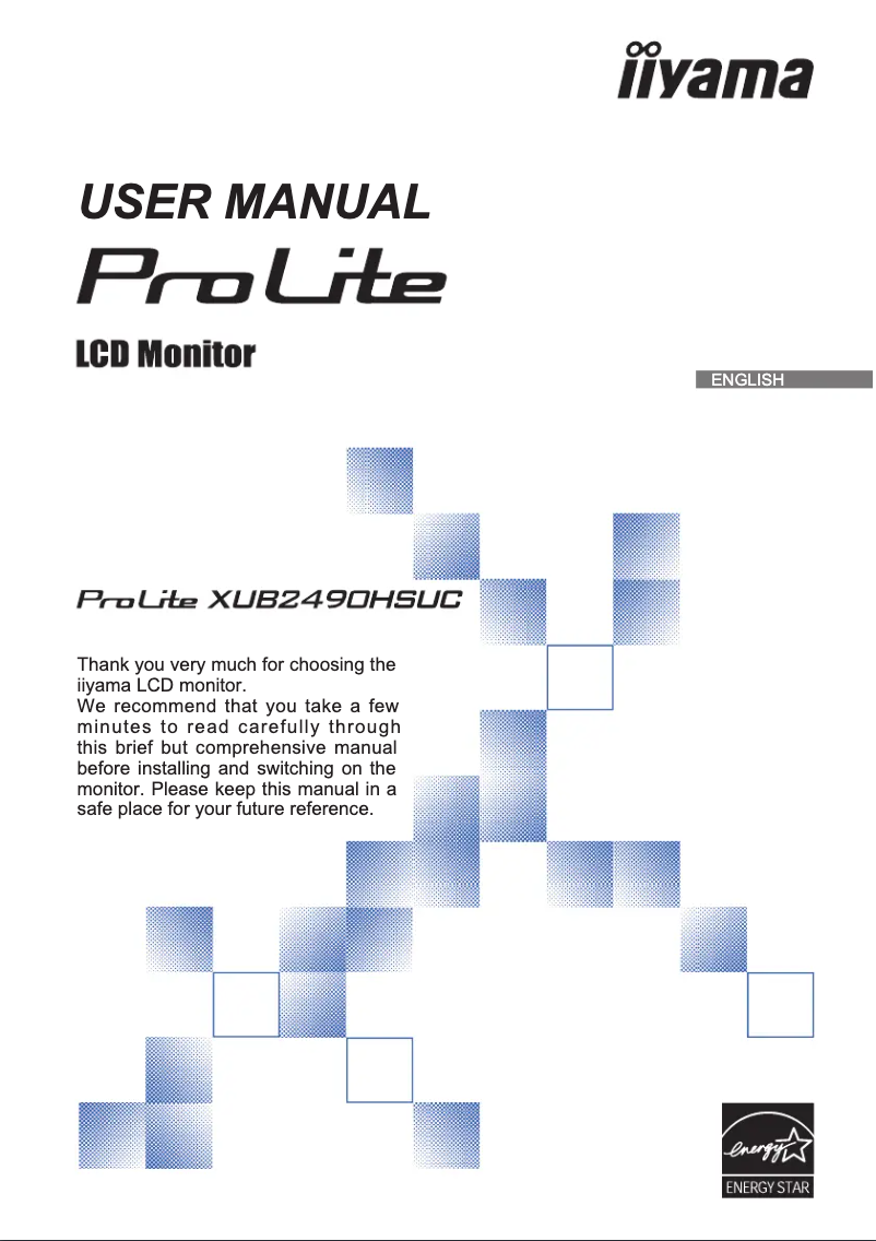 Page n°1 - Manuel utilisateur Iiyama ProLite XUB2490HSUC