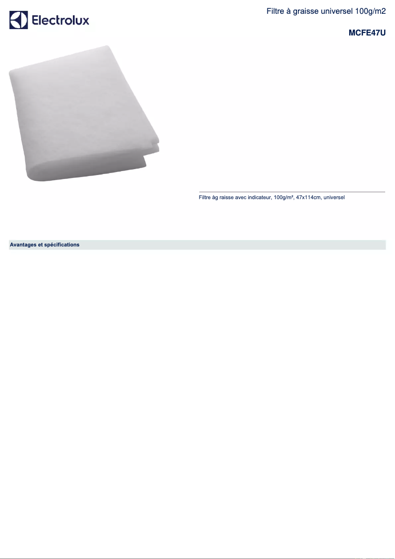 Imagen de la primera página del manual del dispositivo MCFE47U